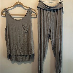 Haven Well Within Gray Sleeveless Top and Pants Set